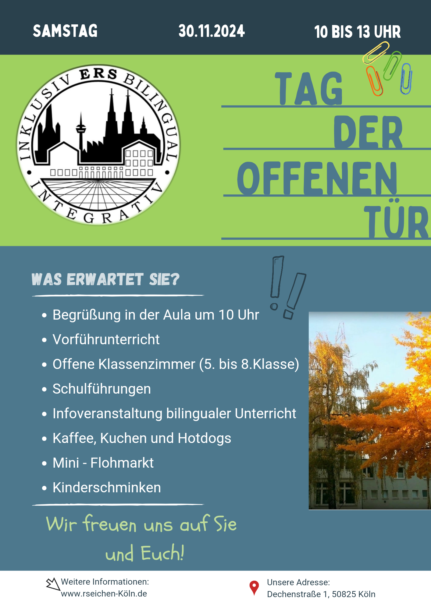 Tag der Offenen Tür am 30.11.24